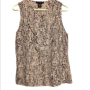 Elena Solano Ruffle Linen Business Blouse M